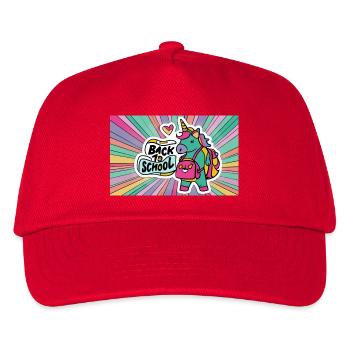 Back to school - Kids’ Baseball Cap - red - Front