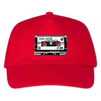kassette glitch - Kinder Basecap - Rot - Vorne