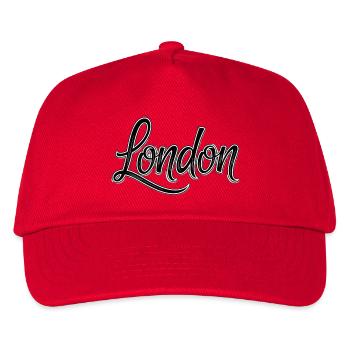 London - Kids’ Baseball Cap - red - Front
