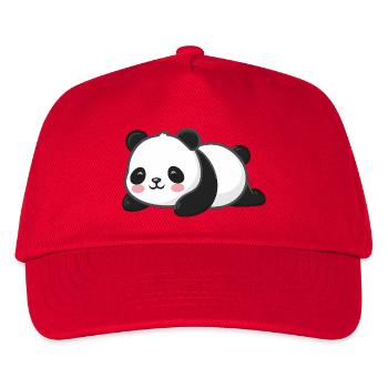 Netter Panda-Tierliebhaber - Kinder Basecap - Rot - Vorne