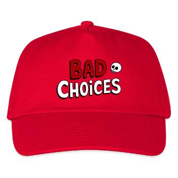 Mauvais choix - Casquette de baseball Enfant - rouge - Devant