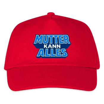 Mother can do everything Motif in blue - Kids’ Baseball Cap - red - Front