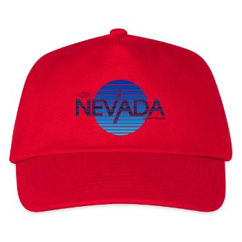 Nevada Sport Denim Vintage-Logo - Kinder Basecap - Rot - Vorne
