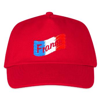 France Flag - Kids’ Baseball Cap - red - Front