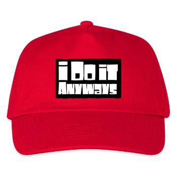 i do it anyways - Kinder Basecap - Rot - Vorne