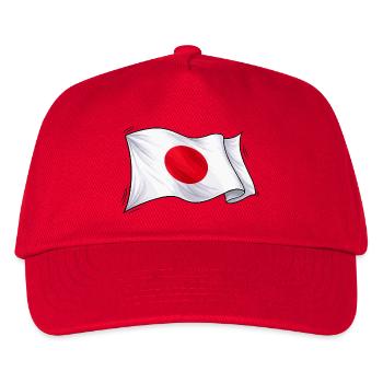 Japan Flag Illustration - Kids’ Baseball Cap - red - Front