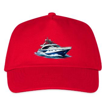 Yacht de luxe dans un tourbillon - Casquette de baseball Enfant - rouge - Devant