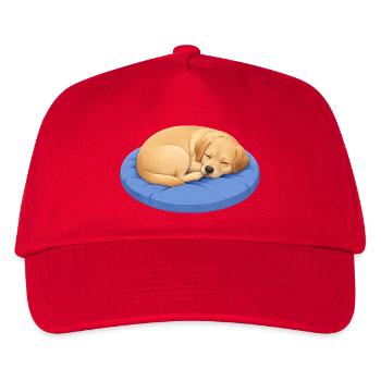 Süßer Labrador Retriever Cartoon Hund Kuscheln - Kinder Basecap - Rot - Vorne