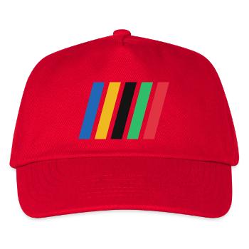 Color Stripes - Kids’ Baseball Cap - red - Front