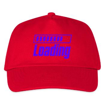 Loading Ladebalken Motiv - Kinder Basecap - Rot - Vorne