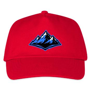 Berge Symbol Alpen - Kinder Basecap - Rot - Vorne