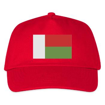 Madagaskar-Flagge - Kinder Basecap - Rot - Vorne