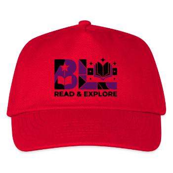 Lire Explorer la typographie du livre - Casquette de baseball Enfant - rouge - Devant