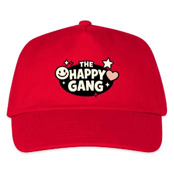 Illustration de faute de frappe de The Happy Gang - Casquette de baseball Enfant - rouge - Devant