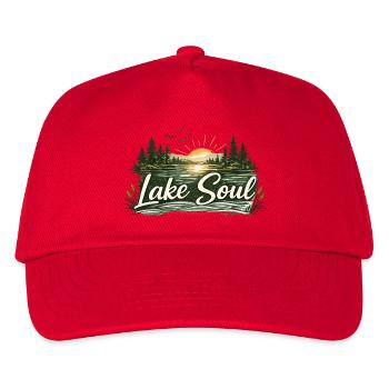 Lake Soul Lake Sunset - Kids’ Baseball Cap - red - Front