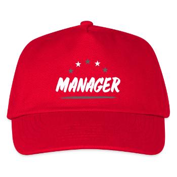 Manager Beruf - Kinder Basecap - Rot - Vorne