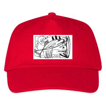 Fische! Tiefsee-Traum - Kinder Basecap - Rot - Vorne