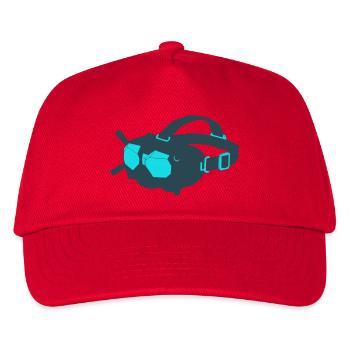 Icône des lunettes FPV des drones - Casquette de baseball Enfant - rouge - Devant
