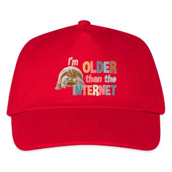 I'm older than the Internet - Turtle - Kids’ Baseball Cap - red - Front