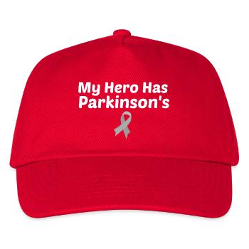 My hero has parkinson's - Kids’ Baseball Cap - red - Front