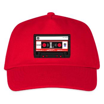 Kassette - Kinder Basecap - Rot - Vorne