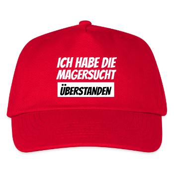 ich habe die Magersucht überstanden - Kinder Basecap - Rot - Vorne