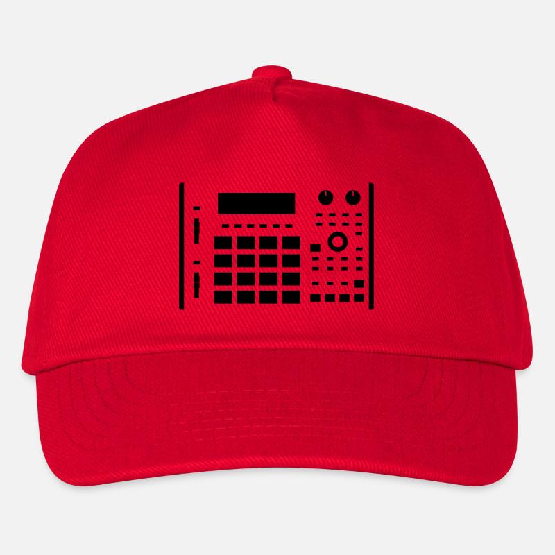 MPC 1000 white - Kinder Basecap - Rot