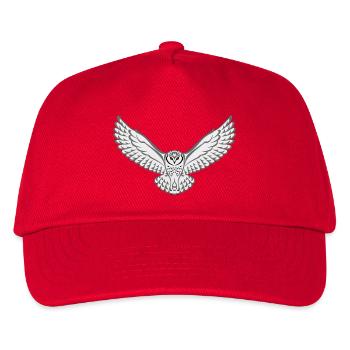 Tribal Snowy Owl - Kids’ Baseball Cap - red - Front