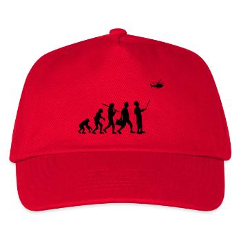Evolution remote controlled model helicopter - Kids’ Baseball Cap - red - Front