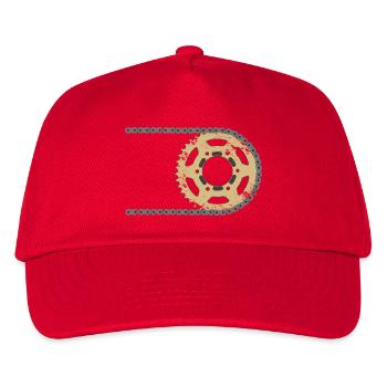 Fissures composites de chaîne de pignon - Casquette de baseball Enfant - rouge - Devant