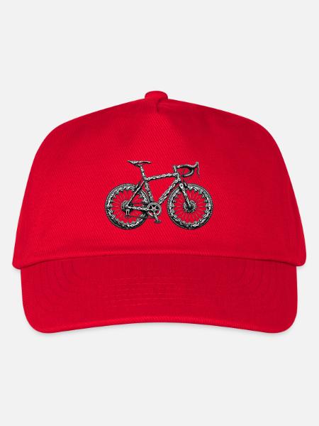fahrradkette fahrrad radsport sport radfahren bike - Kinder Basecap - Rot