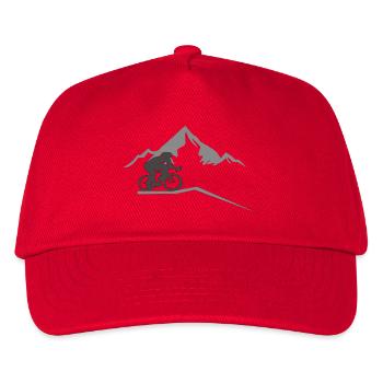 Cycling Mountain Mountains Cycling - Kids’ Baseball Cap - red - Front