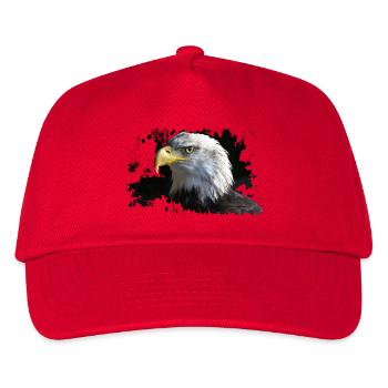 Adler - Kinder Basecap - Rot - Vorne