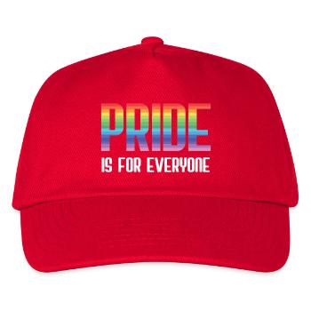 LGBT Pride Month - Pride ist für alle da - Kinder Basecap - Rot - Vorne