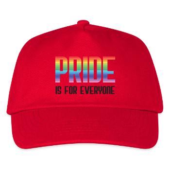 LGBT Pride Month - Pride ist für alle da - Kinder Basecap - Rot - Vorne