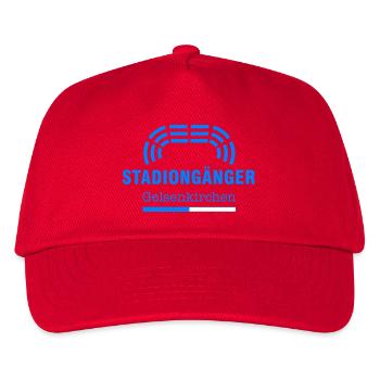Gelsenkirchen Stadiongänger – Geschenk Fußball Fan - Kinder Basecap - Rot - Vorne
