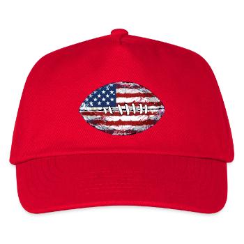 American Football United States Flag - Kids’ Baseball Cap - red - Front