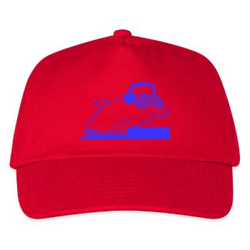Cool DJ Dolphin Mixer Mixer Party Club Music - Kids’ Baseball Cap - red - Front