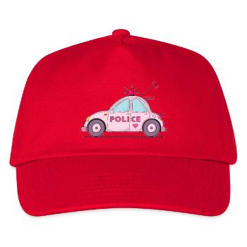 Police Car Police Pink - Kids’ Baseball Cap - red - Front