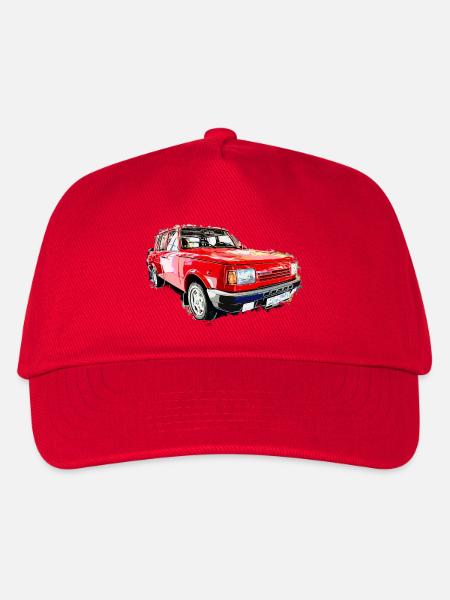 DDR Oldtimer - Kinder Basecap - Rot