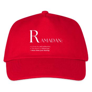 Ramadan dictionary text style design - Kids’ Baseball Cap - red - Front
