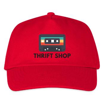Old School Diskette – Thrift Shop Vibes - Kinder Basecap - Rot - Vorne