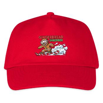 Snowboard Cookie - Kids’ Baseball Cap - red - Front