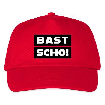 Bast Scho! - Kinder Basecap - Rot - Vorne