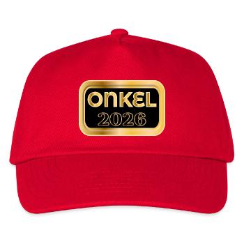 UNCLE 2026 BABY NOTICE - Kids’ Baseball Cap - red - Front