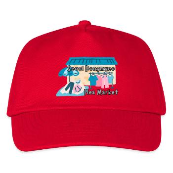 Seoul Dongmyo Flohmarkt – Korea Design - Kinder Basecap - Rot - Vorne