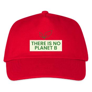 Es Gibt Kein Planet B - Kinder Basecap - Rot - Vorne