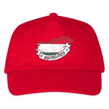 Ungarn  - Kinder Basecap - Rot - Vorne
