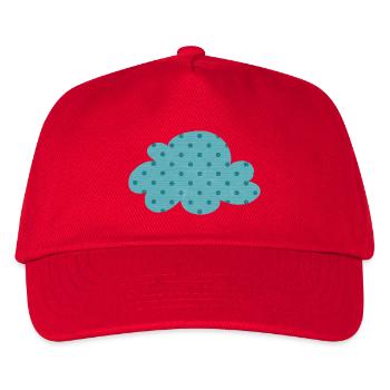Cloud Dots Dots Weather Nursery Decoration Kids - Kids’ Baseball Cap - red - Front