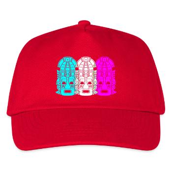 Maya kalender aztec Inka - Kinder Basecap - Rot - Vorne